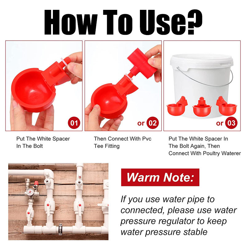 Automatska posuda za pojilo za piliće u čaši za vodu, komplet za pojenje na farmi, za kokošinjac, za pojilicu za perad, hranilica za pitku vodu za piliće, patka, guska, puretina, prepelica