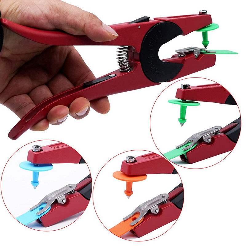 Gyvulių avių ausų įsagai 100 vnt. sunumeruoti 001-100 plastikiniai ausų įsagų žymekliai, skirti avių ožkų karvių identifikavimui