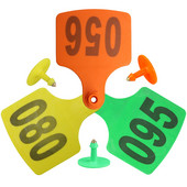 7.5x10CM različiti, ali uzastopni brojevi set stočjih ušnih pločica naljepnica s farmskim životinjama označbe za stoku Označavanje identifikacijske kartice