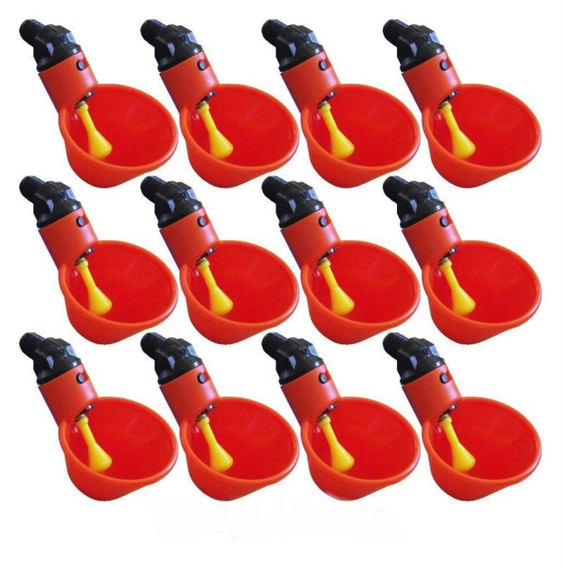 Automatinis vištienos gėrimo puodelis Ančių žąsų putpelių tiektuvas Plastikinis naminių paukščių girdytuvas Naminių paukščių vandens tiektuvas kieme