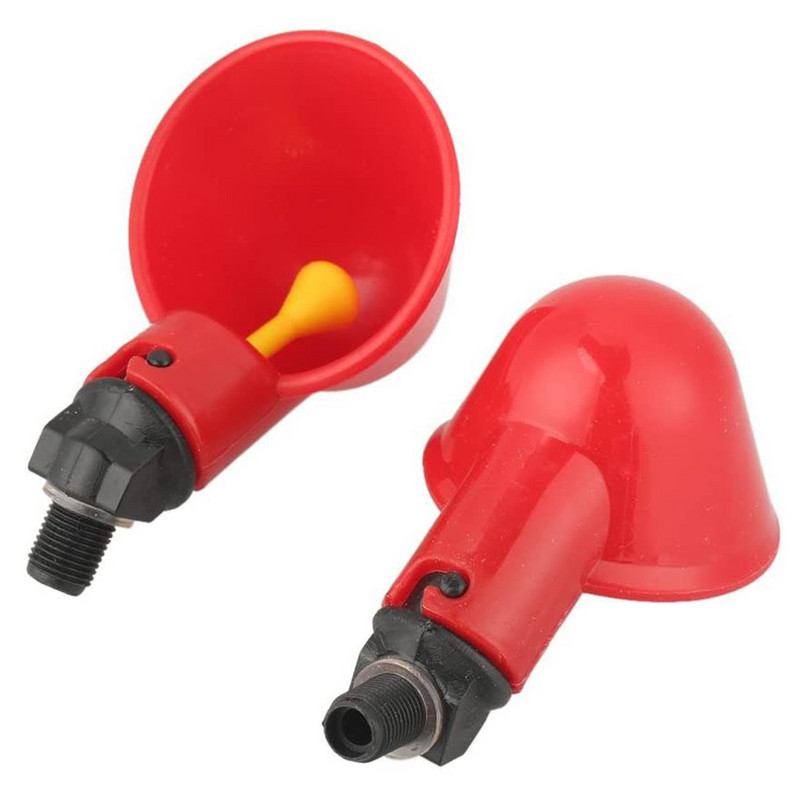 1-24 vnt Automatiniai vištienos girdyklos puodeliai plastikiniai kiemai vištienos vandens tiektuvas Paukštienai vandens geriamieji puodeliai dubenys plūduriuojantis pašaras