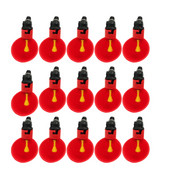 5 tk / automaatne kana vutijoodik kana jootmiskauss kollase nipliga farmi linnukasvatuse joogiveesüsteemiga