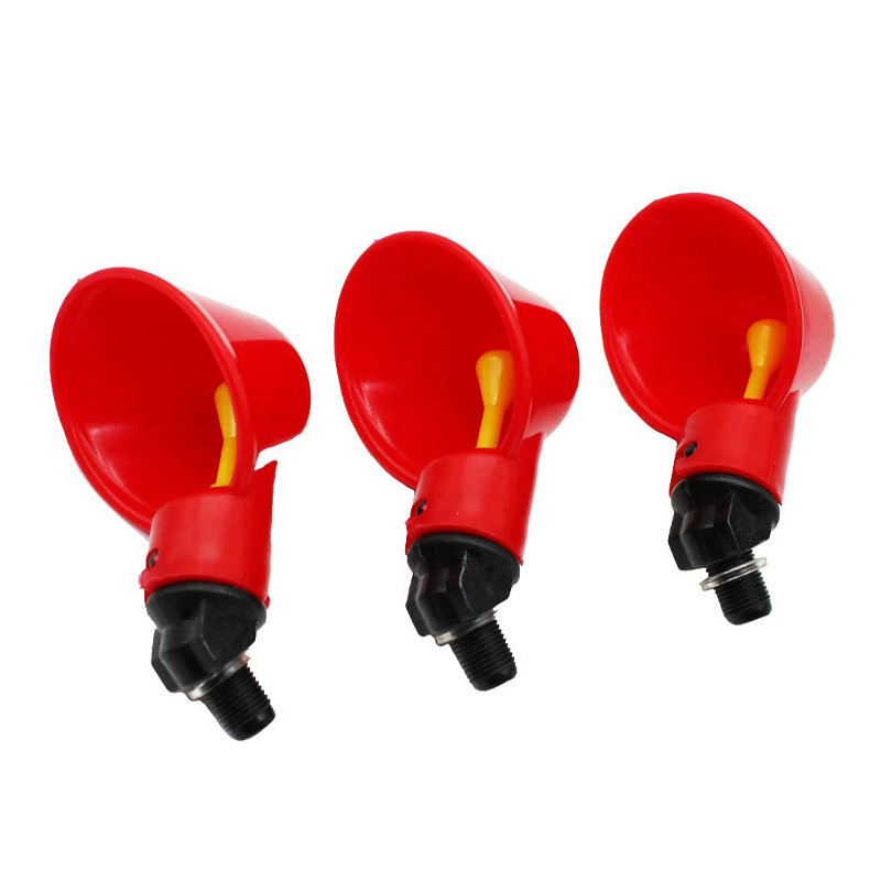 5 tk / automaatne kana vutijoodik kana jootmiskauss kollase nipliga farmi linnukasvatuse joogiveesüsteemiga