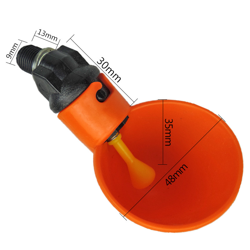 5 tk / automaatne kana vutijoodik kana jootmiskauss kollase nipliga farmi linnukasvatuse joogiveesüsteemiga