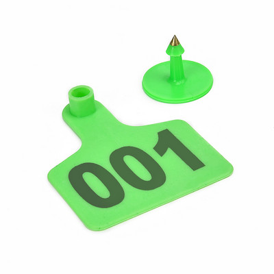 Etichete pentru urechi pentru bovine Etichete pentru urechi pentru animale din plastic TPU Etichetă de identificare pentru fermă de animale cu număr pentru vacă, porc, oaie 100 buc