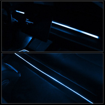 1 σε 1 Φώτα εσωτερικού αυτοκινήτου Διακοσμητικά φώτα ατμόσφαιρας Λωρίδες LED νέον RGB Φώτα οπτικών ινών USB Αυτόματα φώτα περιβάλλοντος