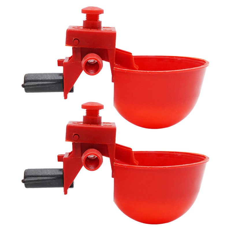 Linnuliha joogikauss, linnuliha automaatsed joogiveetopsid 9,5 mm, kanavutt linnupart rippuv punane jootmisjaotur 1tk