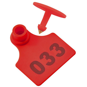001-100 Pig Ear Tags Numbered Farm Animal Livestock Tags for Sheep Cattle Supplies Tags with A Plier Applicator
