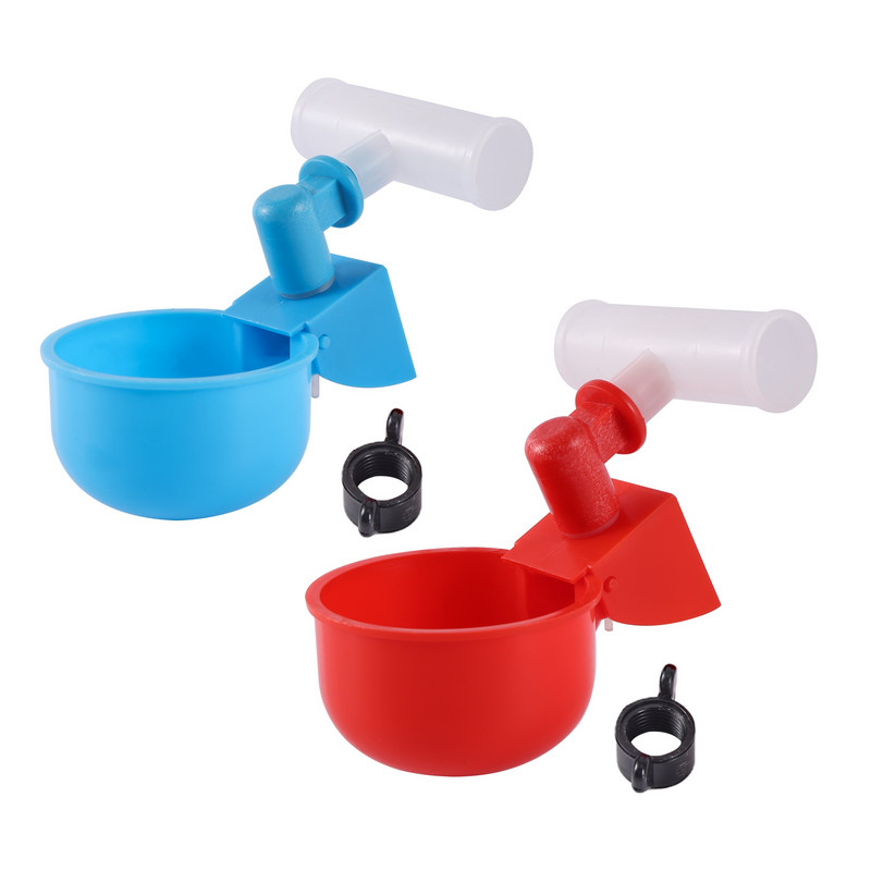 Adăpătoriu automat pentru căni de apă pentru pui cu ID 20/25mm Kit tee Kit bol Kit fermă Coop pentru păsări Hrănitor cu apă potabilă pentru pui