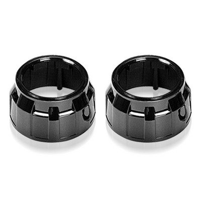 Mască pentru faruri de 2,5 inci pentru lentile de proiector pentru lentile Bi-xenon Mini WST Accesorii pentru stilul mașinii DIY Retrofit Argintiu Negru