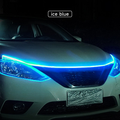 Scan Starting LED Light Hood Car Strip Auto Motor Hood Οδηγός Διακοσμητικό φωτιστικό περιβάλλοντος 12v Τροποποιημένο φως ημέρας αυτοκινήτου