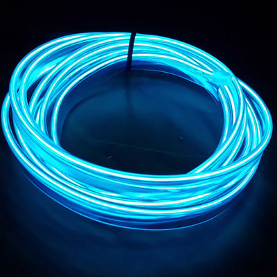 1PC 3M plavo LED svjetlo za uređenje interijera automobila USB napajanje