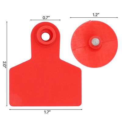 100 bucăți etichetă de porc fără cuvântul cercei cu cap de cupru 7 culori carte de identificare animale de fermă consumabile pentru marca de identitate a animalelor