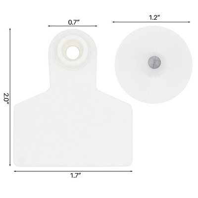 100 bucăți etichetă de porc fără cuvântul cercei cu cap de cupru 7 culori carte de identificare animale de fermă consumabile pentru marca de identitate a animalelor