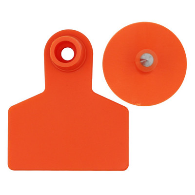 100 bucăți etichetă de porc fără cuvântul cercei cu cap de cupru 7 culori carte de identificare animale de fermă consumabile pentru marca de identitate a animalelor