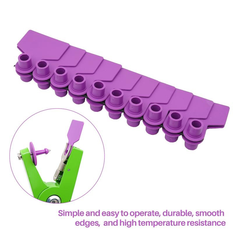 100 bucăți etichetă de porc fără cuvântul cercei cu cap de cupru 7 culori carte de identificare animale de fermă consumabile pentru marca de identitate a animalelor