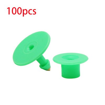 100 buc Etichetă fără cuvinte Anti-vărsare Etichetă rotundă pentru ureche, porc, oaie, etichetă pentru ureche pentru scroafe, etichetă pentru ureche pentru animale de fermă, instrument pentru creșterea plăcii de identificare