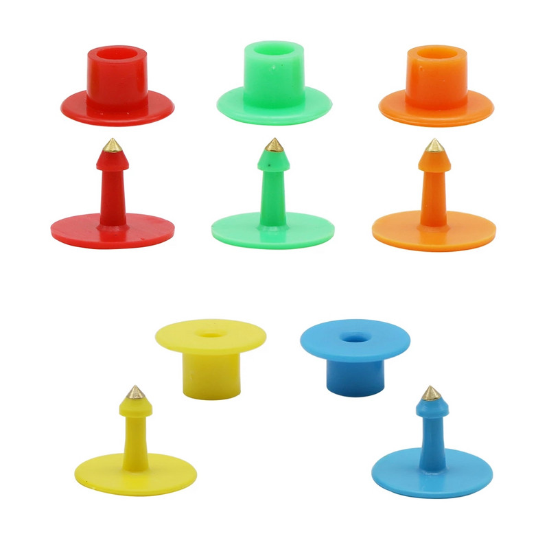 100 buc Etichetă fără cuvinte Anti-vărsare Etichetă rotundă pentru ureche, porc, oaie, etichetă pentru ureche pentru scroafe, etichetă pentru ureche pentru animale de fermă, instrument pentru creșterea plăcii de identificare