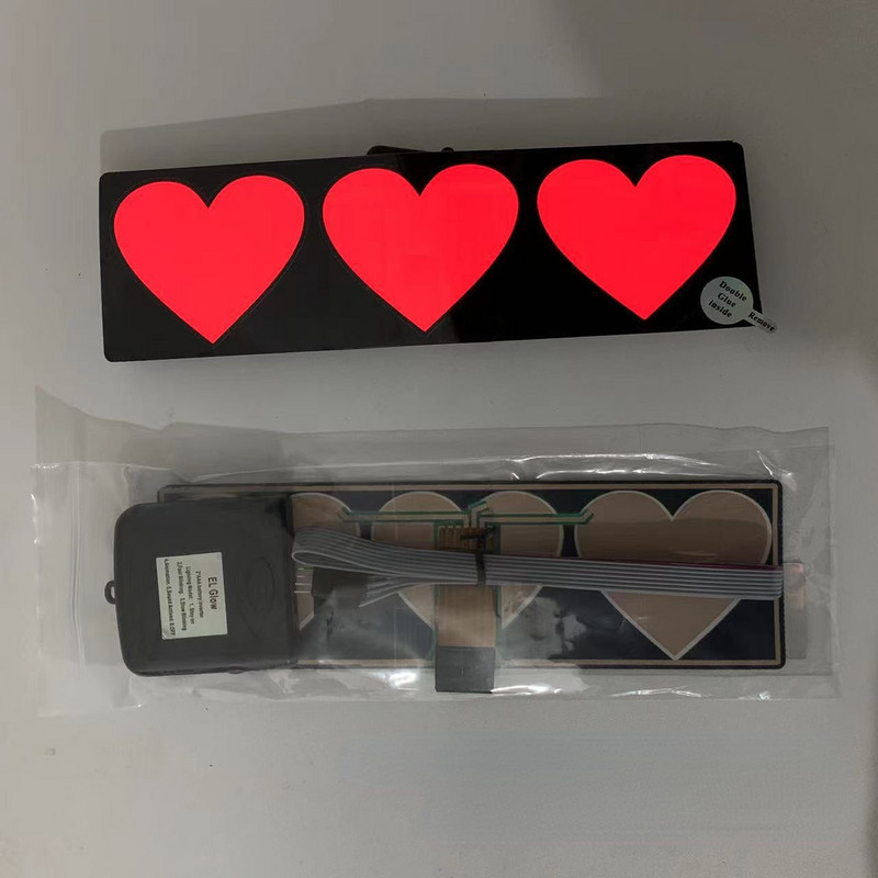 5 stele dorite LED autocolant pentru fereastră autocolant pentru parbriz Accesorii decorative pentru mașină Placă luminoasă fără baterie