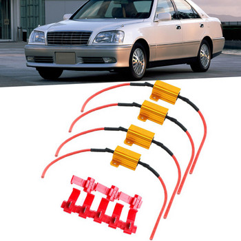 2бр. LED мигач за обратна спирачка Резистор за натоварване Автомобилна светлинна устойчивост 6/8/10/25R Резистори за натоварване Whosale&Dropship