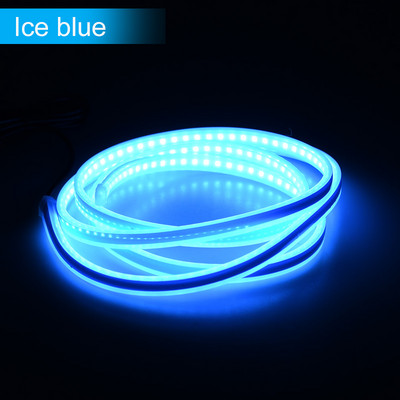 LED капак на автомобила Atmosphere Lght Strip Водоустойчиво автоматично осветление за външна декорация Декоративни фарове Околна лампа 12V Универсална