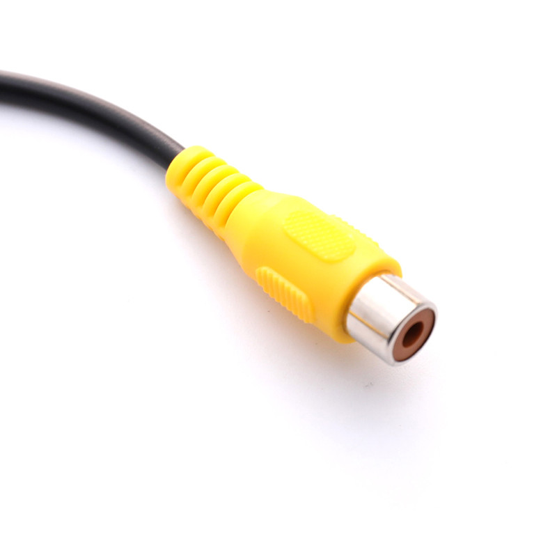 1PC automobilio galinio vaizdo kameros adapterio kabelio vaizdo jungtis, skirta PQ MIB RCA linijai