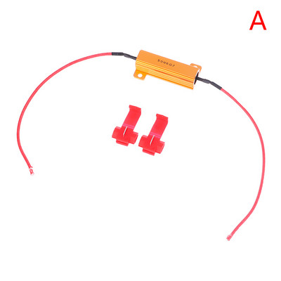 6ohm 25W/50W LED Rezistori de sarcină pentru rezistență la lumină auto Lampă de semnalizare a autovehiculului Accesor bliț Indicator de încărcare Accesorii auto