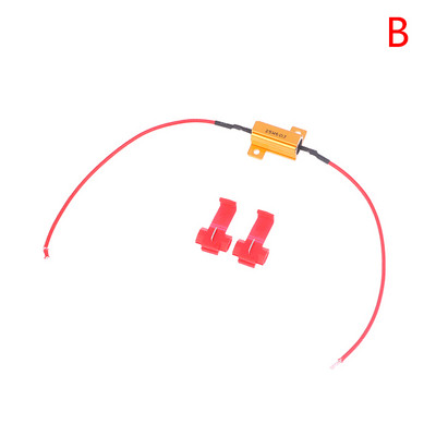 6ohm 25W/50W LED Rezistori de sarcină pentru rezistență la lumină auto Lampă de semnalizare a autovehiculului Accesor bliț Indicator de încărcare Accesorii auto