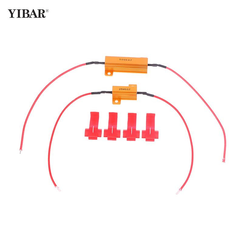 6ohm 25W/50W LED Rezistori de sarcină pentru rezistență la lumină auto Lampă de semnalizare a autovehiculului Accesor bliț Indicator de încărcare Accesorii auto