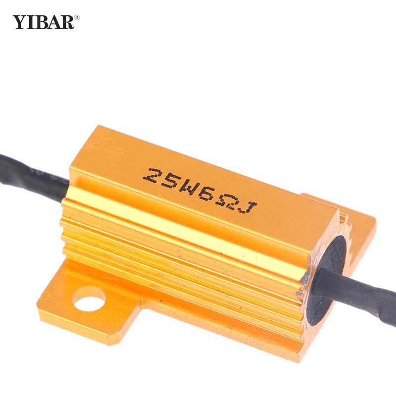 6ohm 25W/50W LED Rezistori de sarcină pentru rezistență la lumină auto Lampă de semnalizare a autovehiculului Accesor bliț Indicator de încărcare Accesorii auto