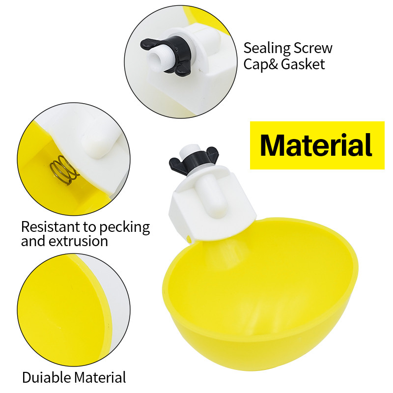 5/10/20 vnt Automatinis vištienos girdyklos geriamojo vandens dubenys, paukščių putpelių vandens tiektuvas girtuoklis ūkio gyvūnų vištienos vandens puodeliai