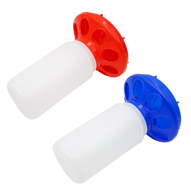 Găleată automată de hrănire pentru pui, păsări de curte, capacitate de 1 l, hrănitoare pentru porumbei pentru pui de prepeliță, instrumente de hrănire pentru animale de curte 1 buc.