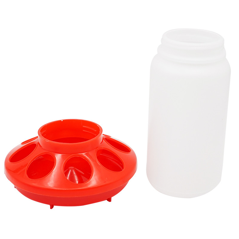 Găleată automată de hrănire pentru pui, păsări de curte, capacitate de 1 l, hrănitoare pentru porumbei pentru pui de prepeliță, instrumente de hrănire pentru animale de curte 1 buc.