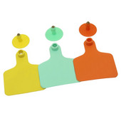 100 kom. Ušna markica za identifikaciju životinja Bez riječi Teleća ušna markica Primjena na svinju Govedo ovca Alati za hranjenje domaćih životinja 75 mm x 60 mm