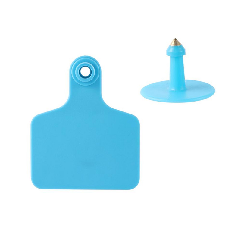 100 kom. Ušna markica za identifikaciju životinja Bez riječi Teleća ušna markica Primjena na svinju Govedo ovca Alati za hranjenje domaćih životinja 75 mm x 60 mm