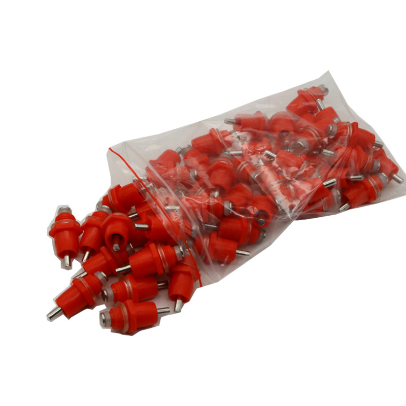 10kom pojilica za piletinu i piletinu, pojilica s bradavicama, fontana za piće, crvena opruga, voda za usta, oprema za hranjenje peradi