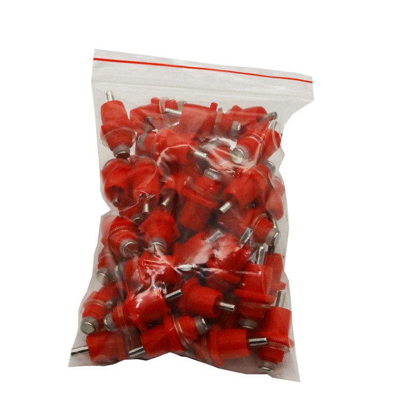 10kom pojilica za piletinu i piletinu, pojilica s bradavicama, fontana za piće, crvena opruga, voda za usta, oprema za hranjenje peradi