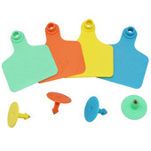 20 buc. Semne TPU pentru etichetă pentru urechi, fără cuvinte, etichete pentru urechi, cercei cu cap de cupru, card de identificare pentru animale de fermă