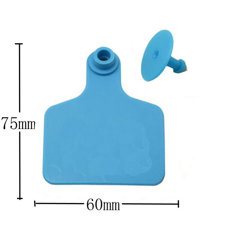 20 buc. Semne TPU pentru etichetă pentru urechi, fără cuvinte, etichete pentru urechi, cercei cu cap de cupru, card de identificare pentru animale de fermă