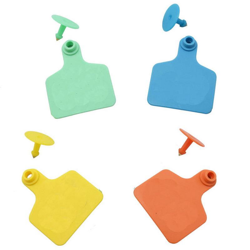 20 buc. Semne TPU pentru etichetă pentru urechi, fără cuvinte, etichete pentru urechi, cercei cu cap de cupru, card de identificare pentru animale de fermă