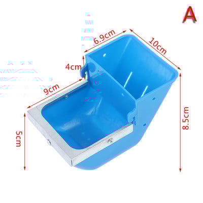 1PC Kutija za hranjenje zečeva Fina kutija Hopper Kavez za zečeve Plastična hranilica za male životinje Metalna bočna kutija za hranjenje Kavez za zečeve Alat za hranjenje žice