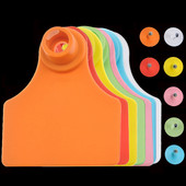 5 bucăți placă de etichetă pentru urechi de porc, fără cuvinte, etichetă goală de marcare cu cercei, 7 culori, card de identificare pentru animale de fermă