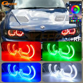 BMW E46 Coupe Convertible Sedan M3 RF Remote Bluetooth APP Multi Color DTM M4 Style RGB LED Angel Eyes Kit Halo gredzeni