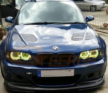 Για BMW E46 Coupe Cabrio Sedan M3 RF Remote Bluetooth APP Multi Color DTM M4 Style RGB LED Angel Eyes Kit Halo Rings