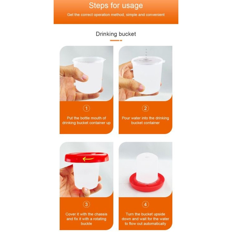 Hranilica za bebe, komplet za pojilo za piliće Jednostavan za čišćenje, vrlo praktičan za grijalice