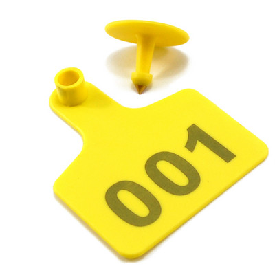 Etichete de urechi pentru animale de fermă personalizate Etichetă de identificare din plastic TPU cu număr pentru porc, oaie 20 buc.