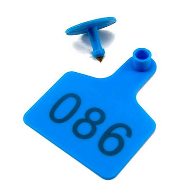 Etichete de urechi pentru animale de fermă personalizate Etichetă de identificare din plastic TPU cu număr pentru porc, oaie 20 buc.