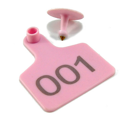 Etichete de urechi pentru animale de fermă personalizate Etichetă de identificare din plastic TPU cu număr pentru porc, oaie 20 buc.