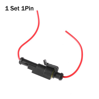 Vyriški ir moteriški priedai 1/2/3/4/5/6P automobilių HID kištukas su vielos sandariklio rinkiniais Automobilio vandeniui atspari elektros jungtis
