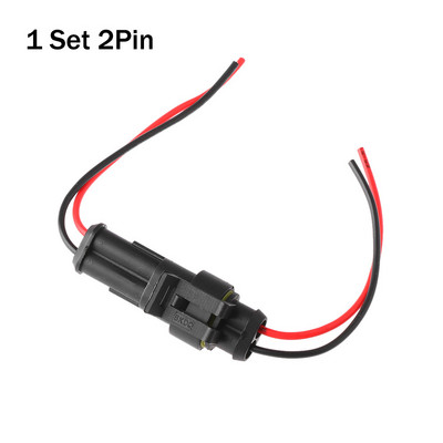 Vyriški ir moteriški priedai 1/2/3/4/5/6P automobilių HID kištukas su vielos sandariklio rinkiniais Automobilio vandeniui atspari elektros jungtis